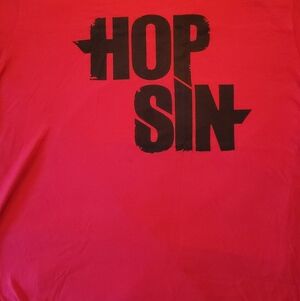 Red Hopsin Graphic T-Shirt From His Concert.